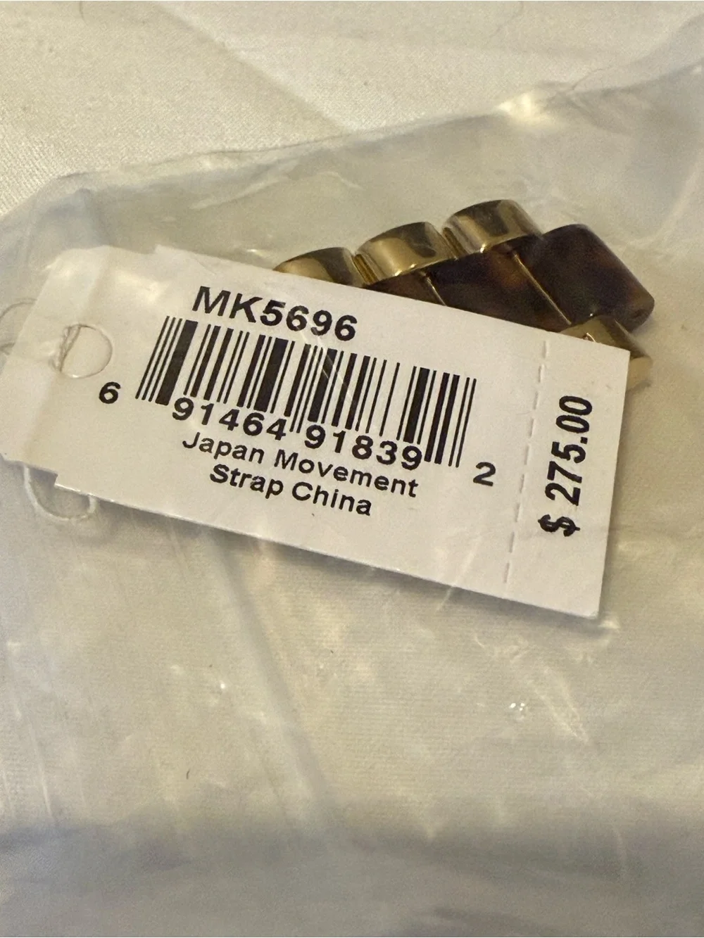 NEW Michael Kors MK5696 Bradshaw Gold & Tortoiseshell Chronograph Watch - NIB